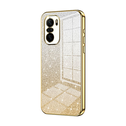 Gradient Glitter Powder Electroplated Phone Case, For Xiaomi Redmi K40 Gaming/Poco F3 GT, For Xiaomi Redmi K40 / K40 Pro / K40 Pro+, For Xiaomi Redmi Note 10 Pro/10 Pro Max