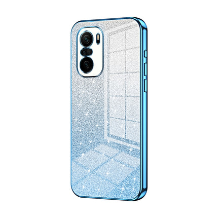 Gradient Glitter Powder Electroplated Phone Case, For Xiaomi Redmi K40 Gaming/Poco F3 GT, For Xiaomi Redmi K40 / K40 Pro / K40 Pro+, For Xiaomi Redmi Note 10 Pro/10 Pro Max
