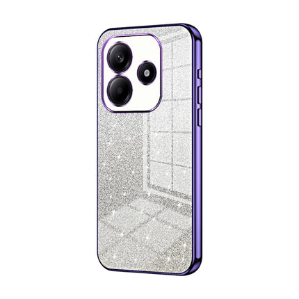 Gradient Glitter Powder Electroplated Phone Case, For Redmi Note 14 5G, For Redmi Note 14 Pro+ 5G, For Redmi 14R