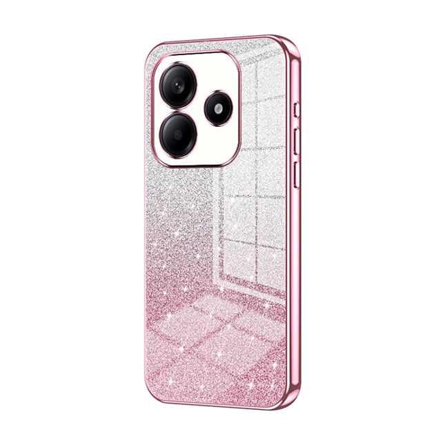 Gradient Glitter Powder Electroplated Phone Case, For Redmi Note 14 5G, For Redmi Note 14 Pro+ 5G, For Redmi 14R