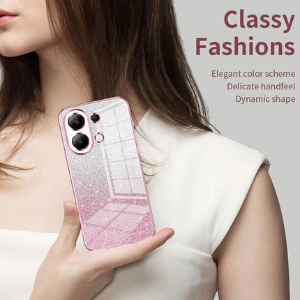 Gradient Glitter Powder Electroplated Phone Case, For Xiaomi Redmi Note 11 Pro 4G/5G Global, For Xiaomi Redmi Note 12 4G, For Xiaomi Redmi Note 12 Pro 5G