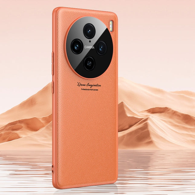 GKK Precision Hole Ultra-thin Full Coverage Leather Phone Case, For vivo X100 Pro, For vivo X100