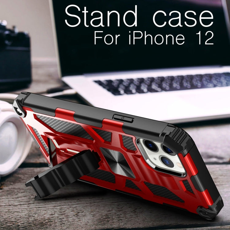 Armor Stoßfeste TPU + PC Magnetische Schutzhülle mit Halterung, Für iPhone 12 mini, Für iPhone 12 / 12 Pro, Für iPhone 12 Pro Max