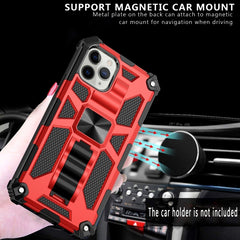 Armor Shockproof TPU + PC Magnetic Protective Case with Holder, For iPhone 12 mini, For iPhone 12 / 12 Pro, For iPhone 12 Pro Max