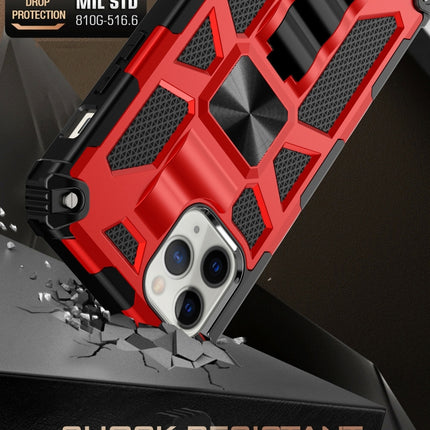 Funda protectora magnética de TPU + PC a prueba de golpes con soporte para iPhone 12 mini, iPhone 12/12 Pro, iPhone 12 Pro Max