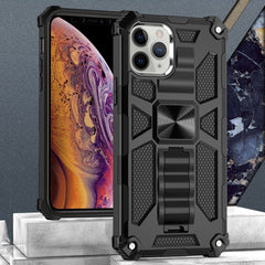 Armor Shockproof TPU + PC Magnetic Protective Case with Holder, For iPhone 12 mini, For iPhone 12 / 12 Pro, For iPhone 12 Pro Max