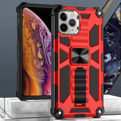 Armor Shockproof TPU + PC Magnetic Protective Case with Holder, For iPhone 12 mini, For iPhone 12 / 12 Pro, For iPhone 12 Pro Max