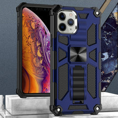 Armor Shockproof TPU + PC Magnetic Protective Case with Holder, For iPhone 12 mini, For iPhone 12 / 12 Pro, For iPhone 12 Pro Max