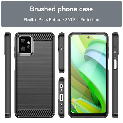 Carbon Fiber Brushed Texture TPU Phone Case, For Motorola Moto G Power 2023, For Motorola Moto G100, For Motorola Moto G 5G 2024, For Motorola Moto One