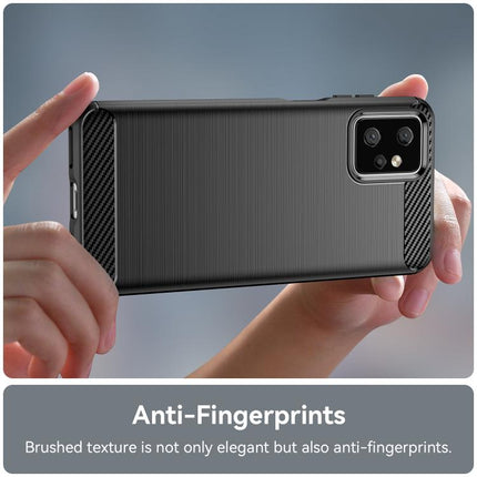 Carbon Fiber Brushed Texture TPU Phone Case, For Motorola Moto G Power 2023, For Motorola Moto G100, For Motorola Moto G 5G 2024, For Motorola Moto One