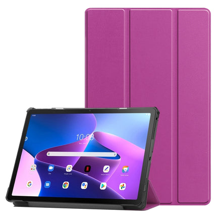 3-folding Leather Smart Tablet Case, For Lenovo Qitian K10 Pro 5G