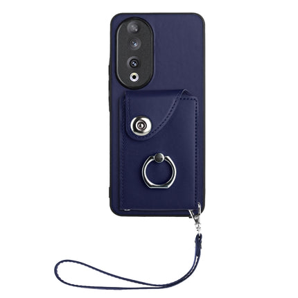 Organ Card Bag Ring Holder PU Phone Case with Lanyard, For Honor 90, For Honor X8a, For Honor X9a/Magic5 Lite
