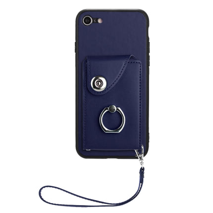 Organ Card Bag Ring Holder PU Phone Case with Lanyard, For iPhone SE 2022/SE 2020/6/7/8, For iPhone 13 Pro Max, For iPhone 13 Pro, For iPhone 13