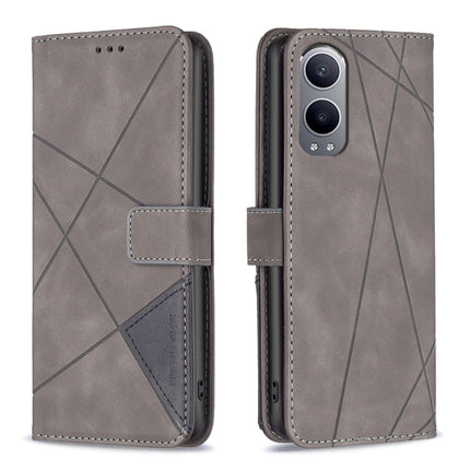 BF05 Magnetic Buckle Rhombus Texture Leather Phone Case, For OnePlus 13, For OnePlus Nord 4, For OnePlus Nord CE4 Lite Global, For OnePlus 12R