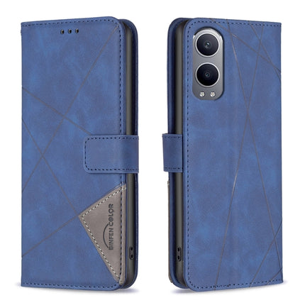 BF05 Magnetic Buckle Rhombus Texture Leather Phone Case, For OnePlus 13, For OnePlus Nord 4, For OnePlus Nord CE4 Lite Global, For OnePlus 12R
