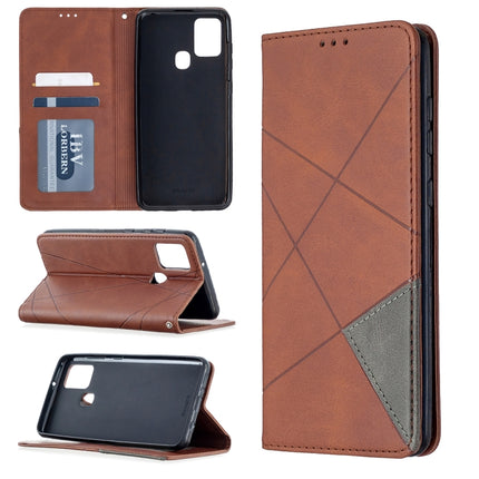 Rhombus Texture Horizontal Flip Magnetic Leather Case with Holder & Card Slots, For Oppo A5 (2020) / A9 (2020), For Oppo A72 / A52 / A92, For Oppo A31 (2020) / A81, For Samsung Galaxy A21s
