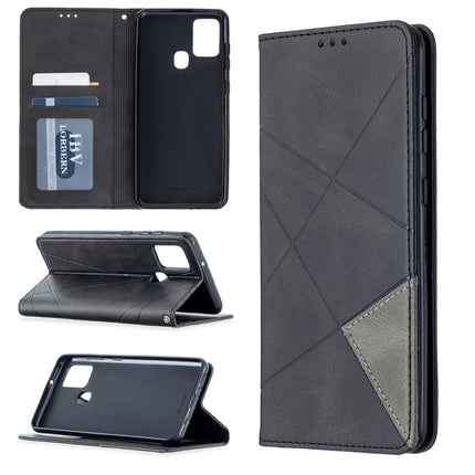 Rhombus Texture Horizontal Flip Magnetic Leather Case with Holder & Card Slots, For Oppo A5 (2020) / A9 (2020), For Oppo A72 / A52 / A92, For Oppo A31 (2020) / A81, For Samsung Galaxy A21s
