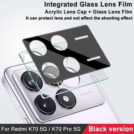 imak High Definition Integrated Glass Lens Film Black Version, For Xiaomi Redmi K70 5G/K70 Pro 5G/K70E 5G, For Xiaomi Redmi 13C 4G / POCO C65 4G
