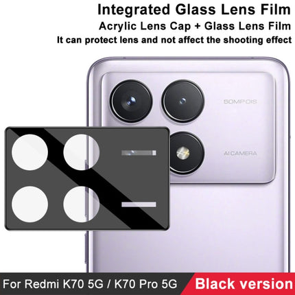 imak High Definition Integrated Glass Lens Film Black Version, For Xiaomi Redmi K70 5G/K70 Pro 5G/K70E 5G, For Xiaomi Redmi 13C 4G / POCO C65 4G