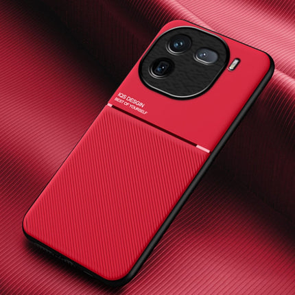 Classic Tilt Strip Grain Magnetic PC Hybrid TPU Phone Case, For vivo X100, For vivo iQOO 12, For vivo V29e, For vivo V29e Global, For vivo Y35+, For vivo S17