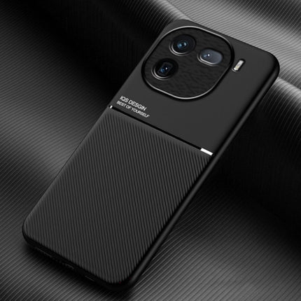 Classic Tilt Strip Grain Magnetic PC Hybrid TPU Phone Case, For vivo X100, For vivo iQOO 12, For vivo V29e, For vivo V29e Global, For vivo Y35+, For vivo S17