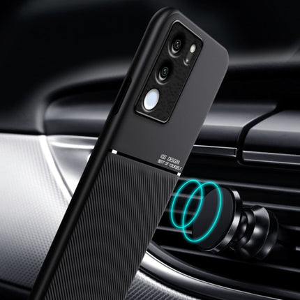 Classic Tilt Strip Grain Magnetic PC Hybrid TPU Phone Case, For vivo S17e, For vivo iQOO Neo8, For vivo Y78, For vivo Y78+, For vivo Y35 4G