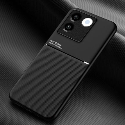 Classic Tilt Strip Grain Magnetic PC Hybrid TPU Phone Case, For vivo S17e, For vivo iQOO Neo8, For vivo Y78, For vivo Y78+, For vivo Y35 4G