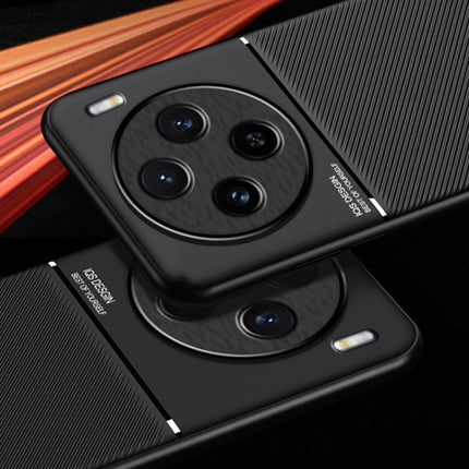Classic Tilt Strip Grain Magnetic PC Hybrid TPU Phone Case, For vivo X100, For vivo iQOO 12, For vivo V29e, For vivo V29e Global, For vivo Y35+, For vivo S17