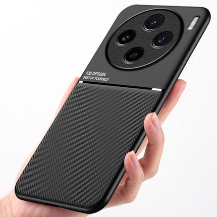 Classic Tilt Strip Grain Magnetic PC Hybrid TPU Phone Case, For vivo X100, For vivo iQOO 12, For vivo V29e, For vivo V29e Global, For vivo Y35+, For vivo S17