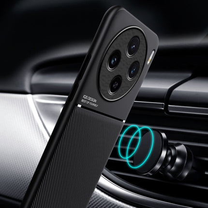 Classic Tilt Strip Grain Magnetic PC Hybrid TPU Phone Case, For vivo X100, For vivo iQOO 12, For vivo V29e, For vivo V29e Global, For vivo Y35+, For vivo S17