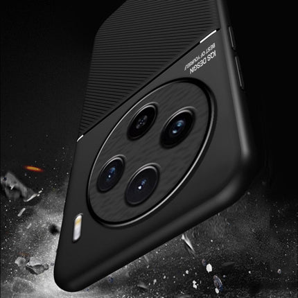 Classic Tilt Strip Grain Magnetic PC Hybrid TPU Phone Case, For vivo X100, For vivo iQOO 12, For vivo V29e, For vivo V29e Global, For vivo Y35+, For vivo S17