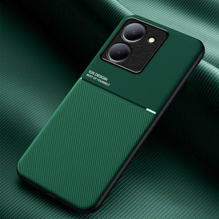 Classic Tilt Strip Grain Magnetic PC Hybrid TPU Phone Case, For vivo S17e, For vivo iQOO Neo8, For vivo Y78, For vivo Y78+, For vivo Y35 4G