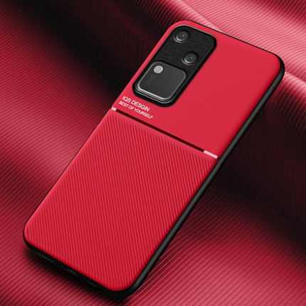 Classic Tilt Strip Grain Magnetic PC Hybrid TPU Phone Case, For vivo iQOO Z9, For vivo Y100 5G IDN, For vivo iQOO Neo9, For vivo S18 Pro, For vivo S18, For vivo X100 Pro