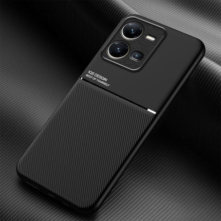 Classic Tilt Strip Grain Magnetic PC Hybrid TPU Phone Case, For vivo S17e, For vivo iQOO Neo8, For vivo Y78, For vivo Y78+, For vivo Y35 4G