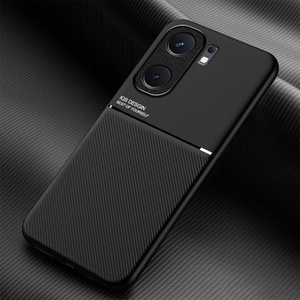 Classic Tilt Strip Grain Magnetic PC Hybrid TPU Phone Case, For vivo iQOO Z9, For vivo Y100 5G IDN, For vivo iQOO Neo9, For vivo S18 Pro, For vivo S18, For vivo X100 Pro