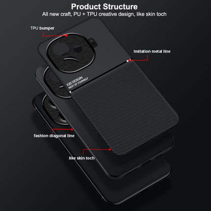 Classic Tilt Strip Grain Magnetic PC Hybrid TPU Phone Case, For vivo iQOO Z9, For vivo Y100 5G IDN, For vivo iQOO Neo9, For vivo S18 Pro, For vivo S18, For vivo X100 Pro