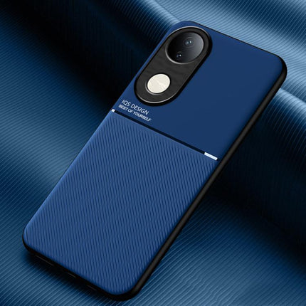 Classic Tilt Strip Grain Magnetic PC Hybrid TPU Phone Case, For vivo X300, For vivo V60 Lite 5G, For vivo V60 5G, For vivo X200s, For vivo X200 Ultra, For vivo S20