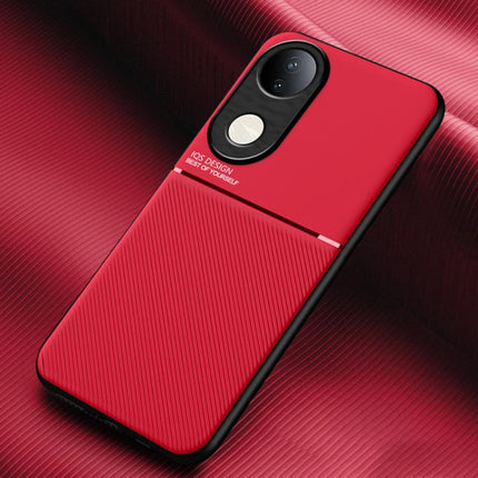 Classic Tilt Strip Grain Magnetic PC Hybrid TPU Phone Case, For vivo X300, For vivo V60 Lite 5G, For vivo V60 5G, For vivo X200s, For vivo X200 Ultra, For vivo S20