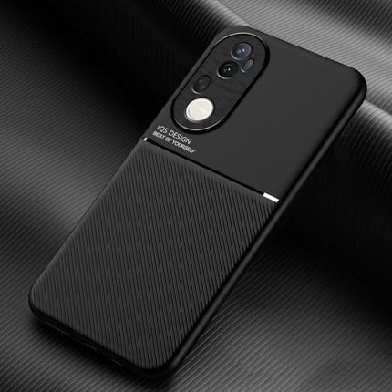 Classic Tilt Strip Grain Magnetic PC Hybrid TPU Phone Case, For vivo S20 Pro, For vivo X200, For vivo X200 Pro mini, For vivo X200 Pro, For vivo Y300 Pro, For vivo V40 Lite