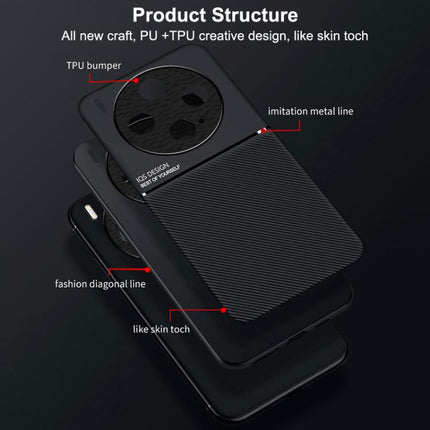Classic Tilt Strip Grain Magnetic PC Hybrid TPU Phone Case, For vivo X300, For vivo V60 Lite 5G, For vivo V60 5G, For vivo X200s, For vivo X200 Ultra, For vivo S20