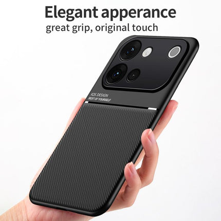 Classic Tilt Strip Grain Magnetic PC Hybrid TPU Phone Case, For vivo S60 5G, For vivo S60 Vitality 5G, For vivo iQOO 15T 5G, For vivo Y31 5G 2025 / Y21d 4G, For vivo iQOO 15, For vivo X300 Pro