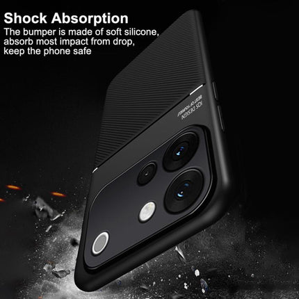 Classic Tilt Strip Grain Magnetic PC Hybrid TPU Phone Case, For vivo S60 5G, For vivo S60 Vitality 5G, For vivo iQOO 15T 5G, For vivo Y31 5G 2025 / Y21d 4G, For vivo iQOO 15, For vivo X300 Pro