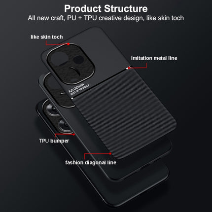 Classic Tilt Strip Grain Magnetic Shockproof PC + TPU Phone Case, For Xiaomi Redmi Turbo 3, For Xiaomi Redmi Note 13 Pro 4G, For Xiaomi Redmi Note 13 4G, For Xiaomi Redmi K70E, For Xiaomi 14 Ultra, For Xiaomi 14 Pro