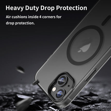 MagSafe Frosted Translucent TPU + PC Full Coverage Phone Case, For iPhone 14 Pro Max, For iPhone SE 2022 / 2020 / 8