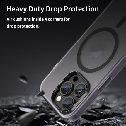 MagSafe Frosted Translucent TPU + PC Full Coverage Phone Case