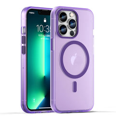 MagSafe Frosted Translucent TPU + PC Full Coverage Phone Case, For iPhone 13 Pro Max, For iPhone 13 Pro