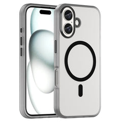 MagSafe Frosted Translucent TPU + PC Full Coverage Phone Case, For iPhone 16 Plus, For iPhone 16