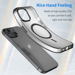 MagSafe Frosted Translucent TPU + PC Full Coverage Phone Case, For iPhone 16, iPhone 16e, For iPhone 15 Pro Max