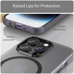 MagSafe Frosted Translucent TPU + PC Full Coverage Phone Case, For iPhone 16 Pro Max, For iPhone 16 Pro, For iPhone 16 Plus