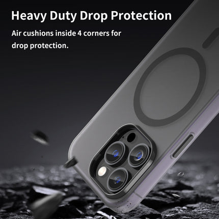MagSafe Frosted Translucent TPU + PC Full Coverage Phone Case, For iPhone 13, For iPhone 12